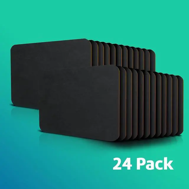 Alt view image 2 of 5 - 9.5" x 12" Black Chalkboards, Classroom Set, Student Drawing, Small School Chalkboard, Menu Board, Pack of 24
