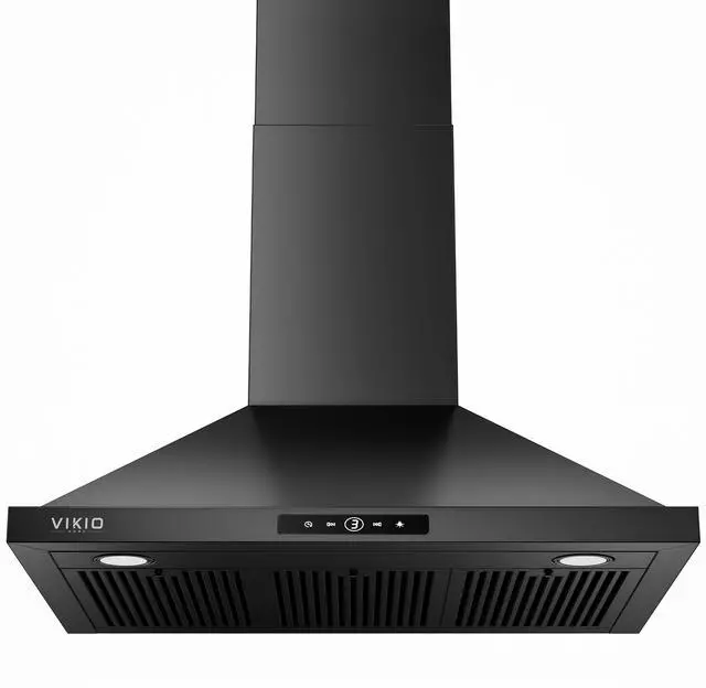 Main image of 36 Inch Wall Mount Range Hood 580 CFM Convertible Touch Control Black