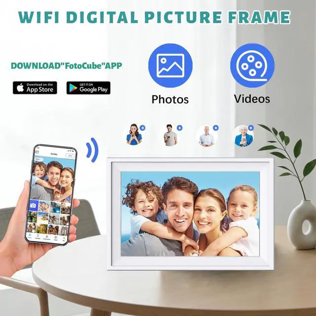 Alt view image 4 of 7 - Digital Calendar 10.1 inch Smart Electronic Calendar for Family Chore Chart Cooking Plan HD Touchscreen with Digital Picture Frame Function Instantly Share Photos and Videos
