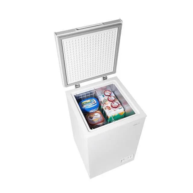 Alt view image 7 of 7 - DCF035A6WM 3.5 cu. ft. Square Model Chest Freezer DOE Front mounted mechanical thermostat: Easy to use, adjustable variable temperature range