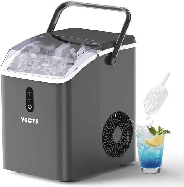 Main image of Nugget Ice Maker, 34LBS/Day Countertop Ice Machine, Self-Cleaning Portable Pellet Ice Maker, Chewable Sonic Ice for Home, Office, Bar