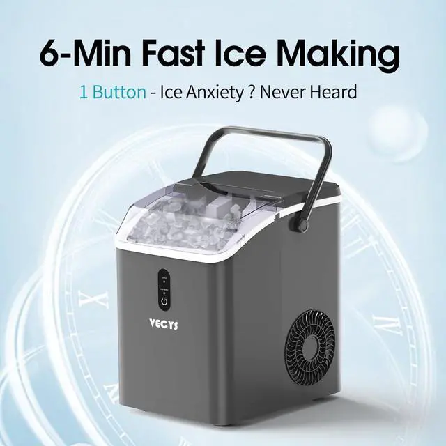 Alt view image 3 of 7 - Nugget Ice Maker, 34LBS/Day Countertop Ice Machine, Self-Cleaning Portable Pellet Ice Maker, Chewable Sonic Ice for Home, Office, Bar