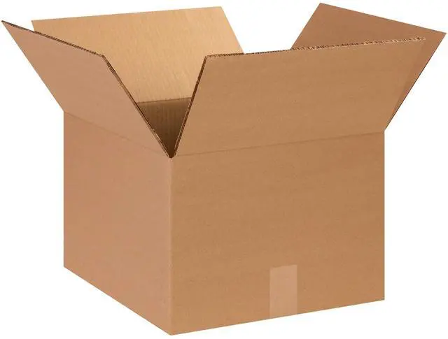 Main image of Double Wall Shipping Boxes Medium 14"L x 14"W x 10"H 15-Pack - Corrugated Cardboard Box for Moving, Mailing, Packing, Packaging and Storage