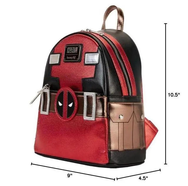Alt view image 5 of 5 - MARVEL DEADPOOL METALLIC COLLECTION COSPLAY MINI BACKPACK