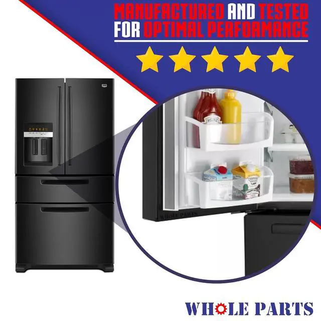 Alt view image 6 of 7 - Upgraded Refrigerator Door Seal Gasket (Magnetic Strip Inside, Black), Single Piece, Part# W10830277 - Replacement & Compatible with Some Kitchen Aid, Maytag and Whirlpool Refrigerators