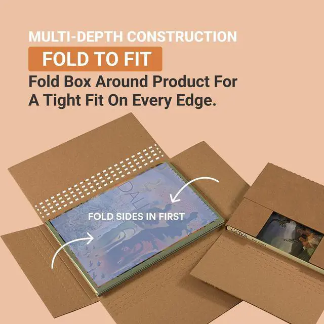 Alt view image 4 of 7 - Shipping Boxes Small 12.125"L x 9.125"W x 1"H 50-Pack - Corrugated Cardboard Box for Moving, Mailing, Packing, Packaging and Storage