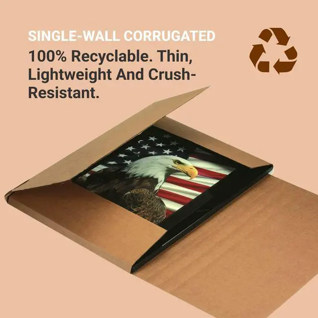 Alt view image 5 of 7 - Shipping Boxes Small 12.125"L x 9.125"W x 1"H 50-Pack - Corrugated Cardboard Box for Moving, Mailing, Packing, Packaging and Storage