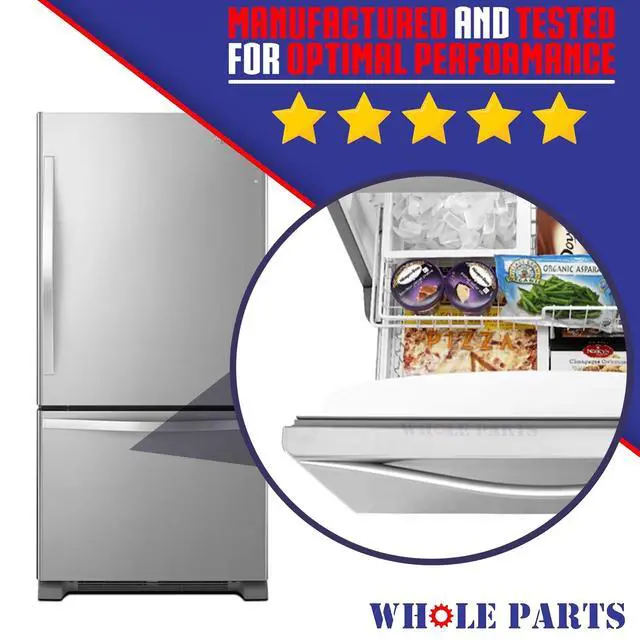 Alt view image 6 of 7 - Upgraded Refrigerator Freezer Door Seal (Magnetic Strip Inside, White) WPW10443321 - Compatible with Some Amana, Jenn Air, Maytag, Kitchen Aid, Whirlpool and Kenmore Refrigerators