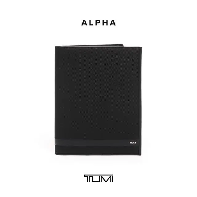Alt view image 6 of 7 - Alpha Zip-Around Letter Pad - Ballistic Nylon Material - Durable Letter Pad Notebook Case - 13.3" X 10.3" X 1.0" - Black