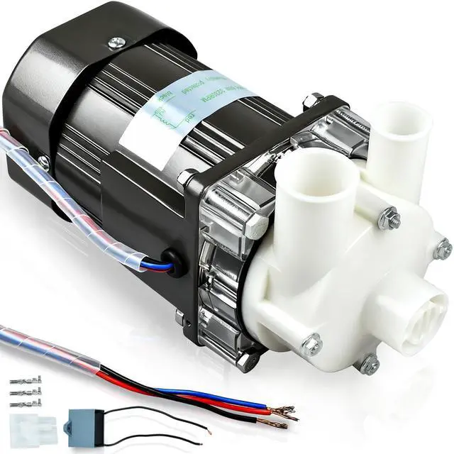 Main image of S-0730 Ice Machine Motor Water Pump Assembly for Hoshizaki | Complete Replacement Kit with Mounting Plate, Capacitor, Cable & Plug | Commercial Ice Maker Motor
