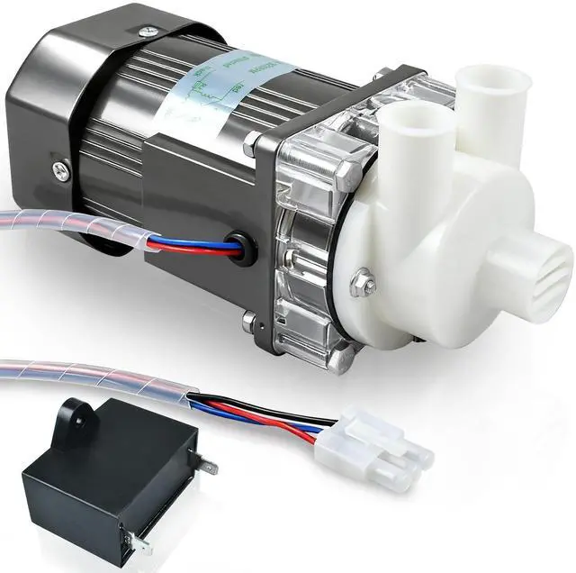 Main image of S-0731 Ice Machine Motor Water Pump Assembly for Hoshizaki | Complete Replacement Kit with Mounting Plate,Capacitor,Cable & Plug,for Commercial,Quiet & High Production for Peak Demand