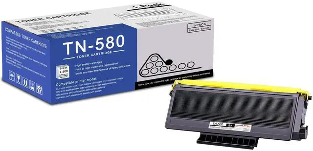 Main image of 1 Pack TN580 TN-580 Black Toner Cartridge Compatible TN580 Replacement for Brother HL-5240 5250DN/DNT 5270DN 5280DW MFC-8370 8460N 8470DN 8480DN 8660DN 8670DN 8690DN 8860DN DCP-8060 8065DN Printe