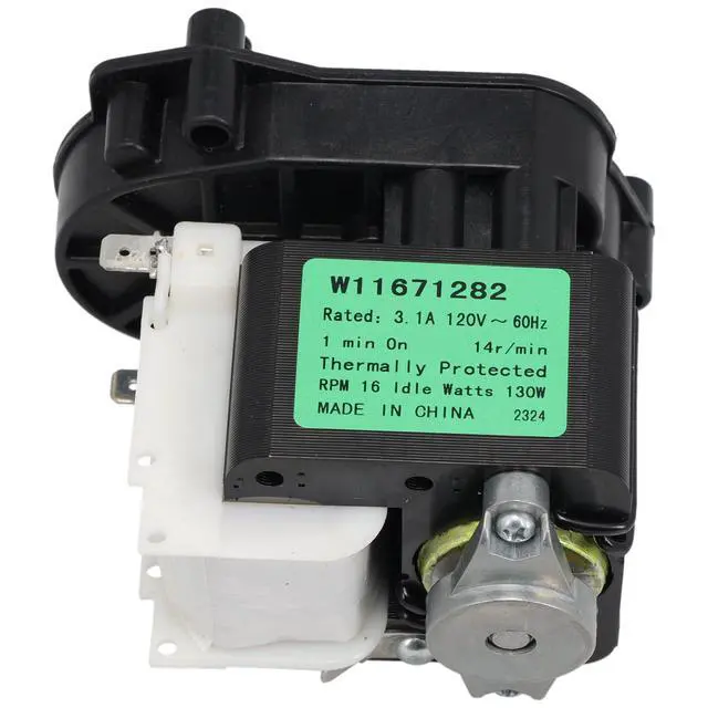 Alt view image 6 of 7 - W11671282 Refrigerator Auger Motor - Replaces W10309868, W11310391