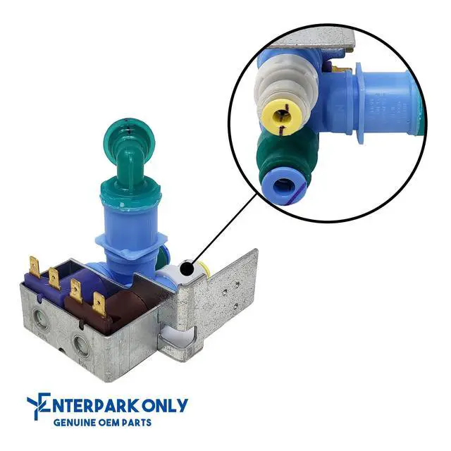 Alt view image 5 of 6 - ENTERPARK Original Version 12002193 Refrigerator Water Inlet Valve Compatible for Whirlpool Refrigerator OEM Manufacturer by Robertshaw, Replaces 12544102 67001726 67003659 PS2003637