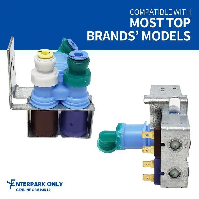Alt view image 3 of 6 - ENTERPARK Original Version 12002193 Refrigerator Water Inlet Valve Compatible for Whirlpool Refrigerator OEM Manufacturer by Robertshaw, Replaces 12544102 67001726 67003659 PS2003637