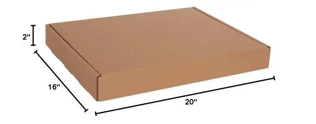 Alt view image 4 of 4 - BMFL20162K Deluxe Literature Mailer, 20" x 16" x 2 1/2", Kraft (Pack of 25)