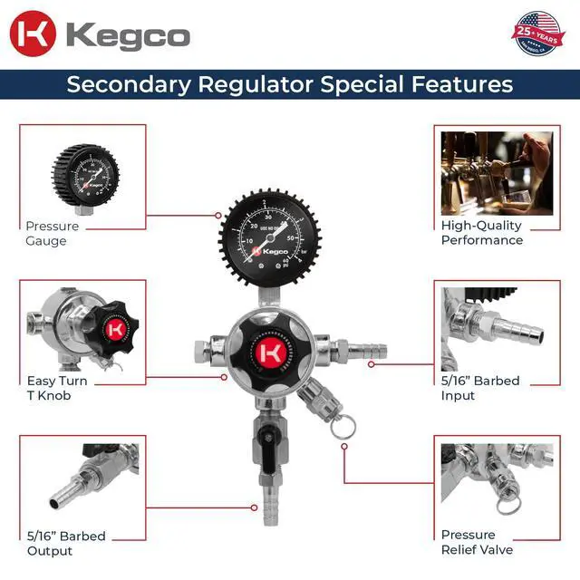 Alt view image 2 of 7 - Elite Series Single Product Secondary Regulator