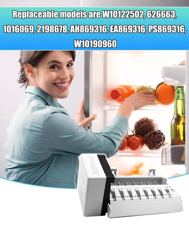 Alt view image 3 of 6 - 2198597 Ice Maker Replacement Kit | Compatible with WhirlPool, Maytag, KitchenAid,Kenmore,Replaces W10122502, 626663, 1016069, 2198678, AH869316, Etc