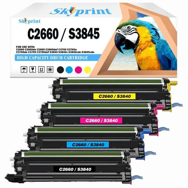 Main image of C2660 S3840 Drum Cartridge Compatible with Dell TWR5P 593-BBEJ Replacement for Dell C2660 C2660dn C2665 C2665dnf C3760 C3760n C3760dn C3765 C3765dnf S3840 S3840c S3840cdn S3845cdn