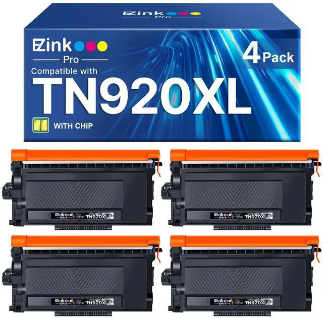 Main image of TN920XL TN920 Toner Cartridge for HL-L6210DW HL-5915DW (with Chip 4 Black) | Compatible for Brother TN 920XL TN-920 XL TN920XXL High Yield for HL-L6210DWT HL-L5210DN HL-L5210DWT, 4 Black with Chip