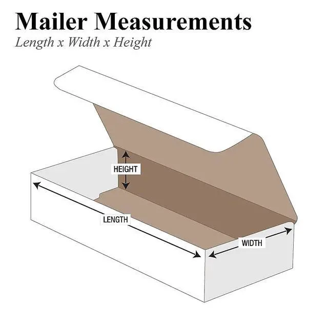 Alt view image 2 of 2 - BM1464 Corrugated Mailers, 14" x 6" x 4", White (Pack of 50)