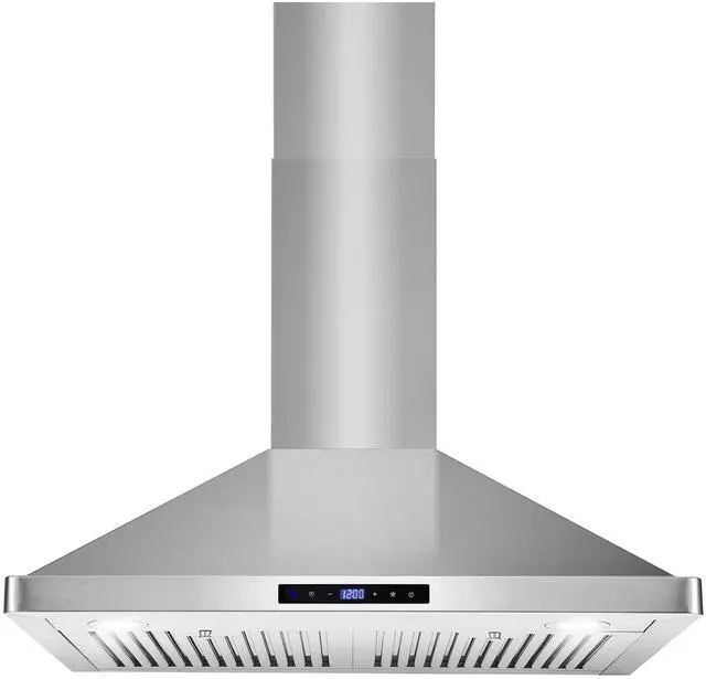 Main image of 30 in. Vista Coll 380 CFM Ducted Wall Mount Range Hood LED, Stainless Steel | COS-63175S Soft TouchControls, 3 Fan Speeds, Permanent Dishwasher-Safe Baffle Filters, Backdraft Damper