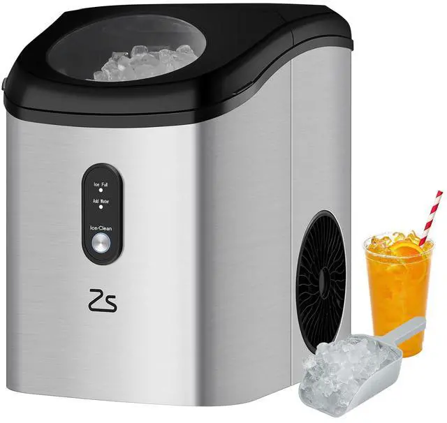 Main image of Nugget Ice Maker, Rapid Ice Making in 6-8min, 33lbs/24H, 1.1lb ice Basket Capacity,45db Noise Level, Auto-Cleaning,Food-Grade Internal Plastic,Water Shortage and Water Full Reminder