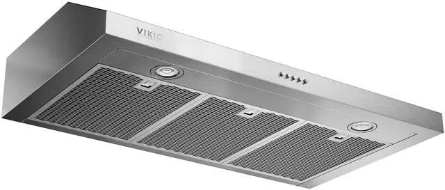 Main image of Under Cabinet Range Hood 36 Inch, 1200 CFM Dual-Motor Kitchen Vent with LED Lights, Button Control, Ducted Vent Hood, Reusable 5-Layer Aluminum Filters, Stainless Steel