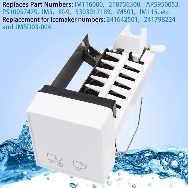 Alt view image 3 of 7 - IM116000 Ice Maker Assembly Kit for Frigidaire Elec-trolux Refrigerator