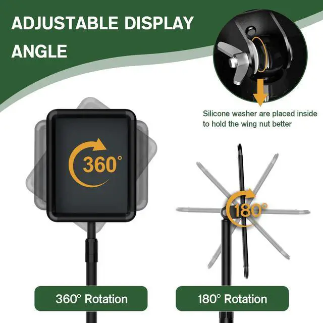 Alt view image 6 of 7 - Sign Holder - 2PCS 8.5x11 inch Sign Stand Holder Adjustable Display Stand Floor Standing Sign Holder, Signage Stand with Snap-Open Frame Display for Malls,Schools,Restaurants(Black)