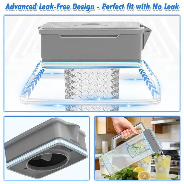 Alt view image 4 of 7 - Upgraded DA97-21261B Refrigerator Water Pitcher Compatible with Samsung Water Pitcher for Fridge Door Replacement DA97-21261E AP7189209 PS16733914 RF23A9671SG RF29A9771SR Water Reservoir Assembly