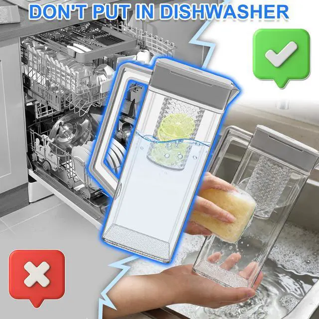 Alt view image 5 of 7 - Upgraded DA97-21261B Refrigerator Water Pitcher Compatible with Samsung Water Pitcher for Fridge Door Replacement DA97-21261E AP7189209 PS16733914 RF23A9671SG RF29A9771SR Water Reservoir Assembly