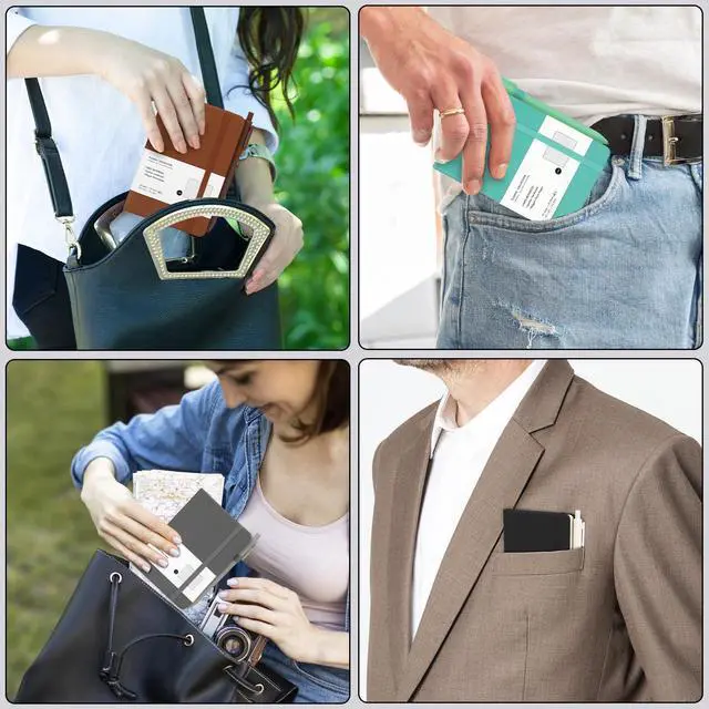 Alt view image 5 of 7 - 24 Pack A6 Pocket Small Notebook with 24 Pens Bulk Classic Hardcover Leather Journal Set with Pen Holder for Men Women Writing, Office, Home, School, Business, 100GSM, 3.5 x 5.5, Multicolor