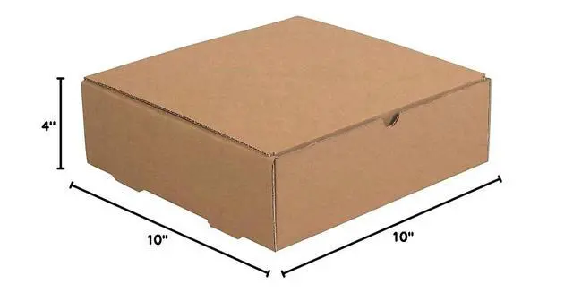 Alt view image 3 of 3 - Aviditi Brown Kraft Literature Mailing Boxes, 10 x 10 x 4 Inches, Pack of 50, Crush-Proof, for Shipping, Mailing and Storing