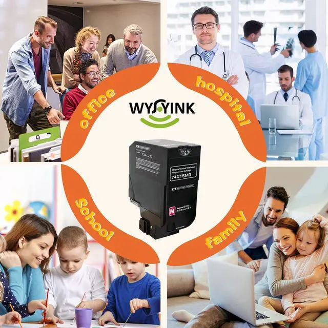 Alt view image 6 of 6 - 74C1SM0 Magenta Compatible 7000 Pages Toner Cartridge High Yield | Replacement for Lexmark 74C1SK0 74C1SC0 74C1SM0 74C1SY0 for CS725 CX725 CS720 Printer