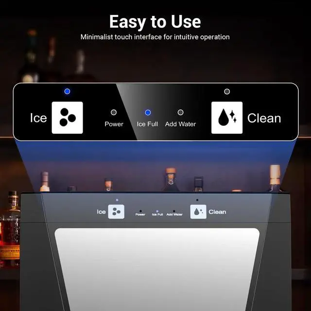 Alt view image 4 of 6 - 2'' Clear Ice Ball Maker Machine Countertop, 2pcs Ice Spheres in 40-60mins, Self-Cleaning, Clear Sphere Ice Maker for Whiskey, Bourbon & Cocktails