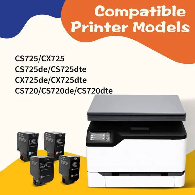 Alt view image 2 of 6 - 74C1SM0 Magenta Compatible 7000 Pages Toner Cartridge High Yield | Replacement for Lexmark 74C1SK0 74C1SC0 74C1SM0 74C1SY0 for CS725 CX725 CS720 Printer