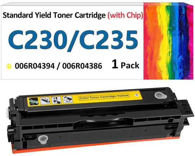 Main image of for Xerox C235 C230 Yellow Toner Cartridge (with Chip),Replacement 006R04394 High-Yield Cartridges Compatible with Xerox C230DNI/C235DNI Color Multifunctional Printer 006R04386 Ink Cartridge (Yellow)