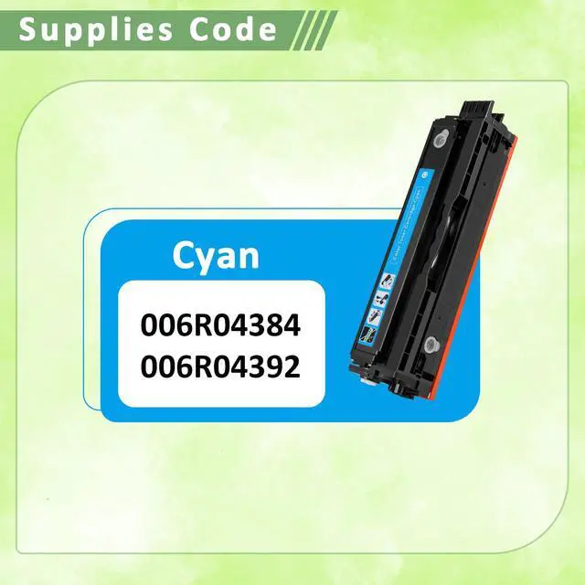 Alt view image 4 of 7 - for Xerox C235 C230 Cyan Toner Cartridge (with Chip),Replacement 006R04392 High-Yield Cartridges Compatible with Xerox C230DNI/C235DNI Color Multifunctional Printer 006R04384 Ink Cartridge (Cyan)