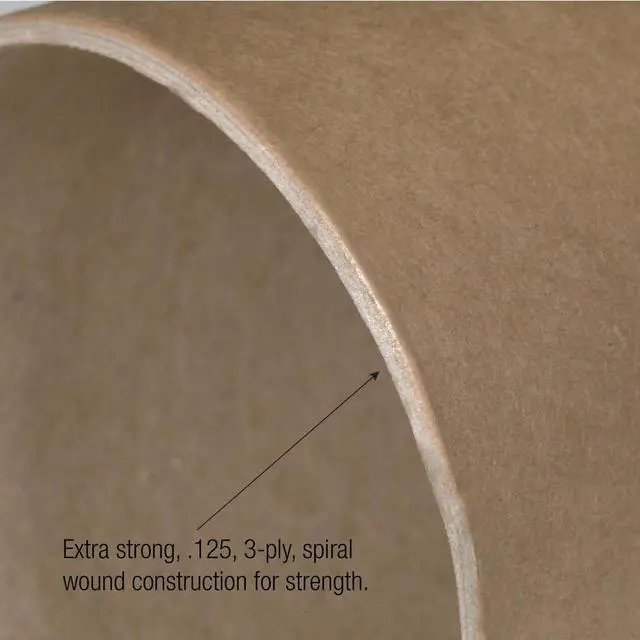 Alt view image 3 of 5 - Mailing Tubes with Caps, 4"L x 30"W, 12-Pack | Cardboard Tube Mailer for Poster Box, Blueprint, Teachers, Artwork, Long Art Holder 4x30