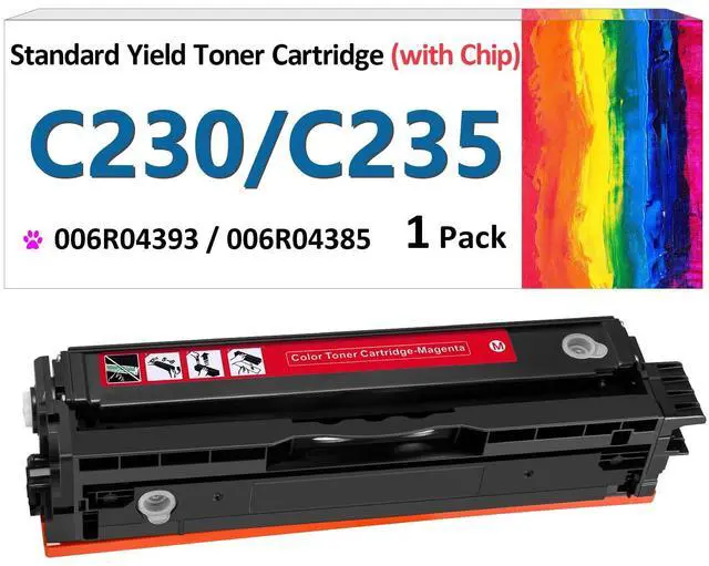 Main image of for Xerox C235 C230 Magenta Toner Cartridge (with Chip),Replacement 006R04393 High-Yield Cartridge Compatible with Xerox C230DNI/C235DNI Color Multifunctional Printer 006R04385 Ink Cartridge (Magenta)