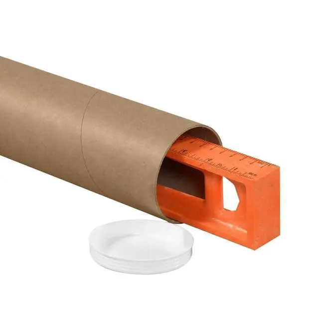 Alt view image 4 of 5 - Mailing Tubes with Caps, 4"L x 30"W, 12-Pack | Cardboard Tube Mailer for Poster Box, Blueprint, Teachers, Artwork, Long Art Holder 4x30