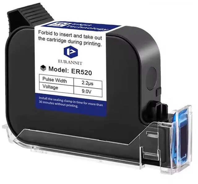 Main image of 0.5" Original 42ml Quick-Drying ER520 Ink Cartridge for 0.5inch/12.7mm Handheld Inkjet Printer E15/E98/E11/E12/E16/E18/E40, Black