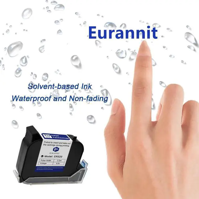 Alt view image 6 of 7 - 0.5" Original 42ml Quick-Drying ER520 Ink Cartridge for 0.5inch/12.7mm Handheld Inkjet Printer E15/E98/E11/E12/E16/E18/E40, Black