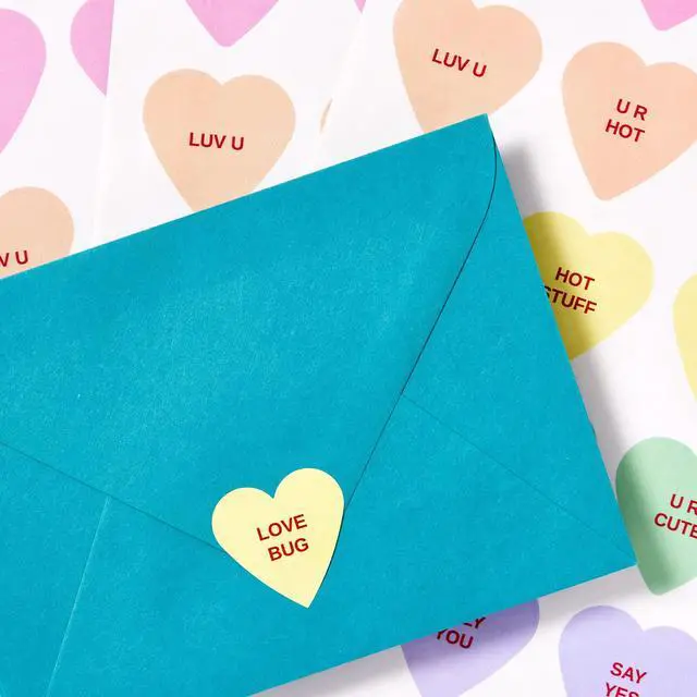 Alt view image 7 of 7 - ® Matte White Heart Labels, Sure Feed® Technology, 1.5" x 1.5", 5,000 Matte White Printable Labels