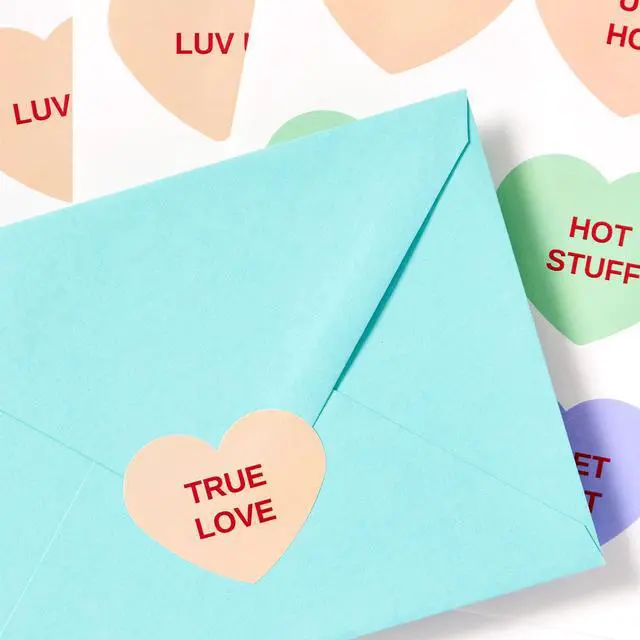 Alt view image 7 of 7 - ® Matte White Heart Labels, Sure Feed® Technology, 2-9/32" x 1-27/32", 3,000 Matte White Printable Labels