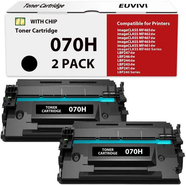 Main image of 070H Toner Cartridge MF465dw Compatible for Canon 070H 070 Toner Cartridge for imageCLASS MF465dw MF462dw LBP246dw LBP247dw Printer High Yield 9,500 Pages 2 Pack