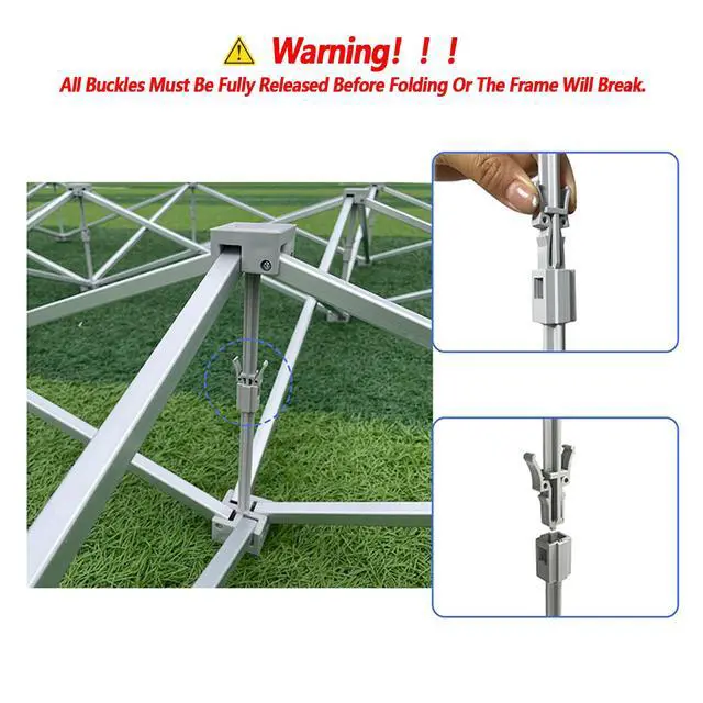 Alt view image 4 of 7 - Portable Collapsible Pop Up Trade Show Display Backdrop Stand | 7.5x10FT(Frame Only) A Folding Tension Fabric Holder For Tradeshow Booth Exhibition Wedding Conference Party Event