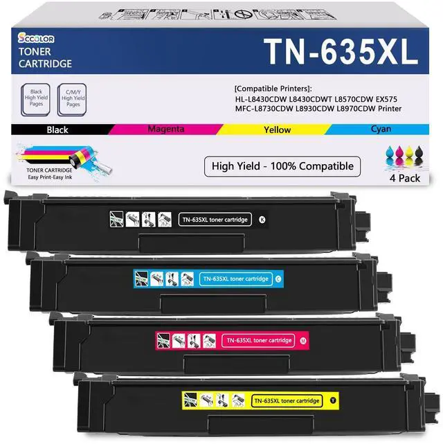 Main image of TN635 Toner Replacement for Brother HL-L8430,L8570C,MFC-L8730,EX575 | TN635XL TN635 Toner Cartridge High Yield Compatible for Brother TN635XXL TN 635XL TN-635XL TN-635 MFC-L8930CDW HL-L8430CDW