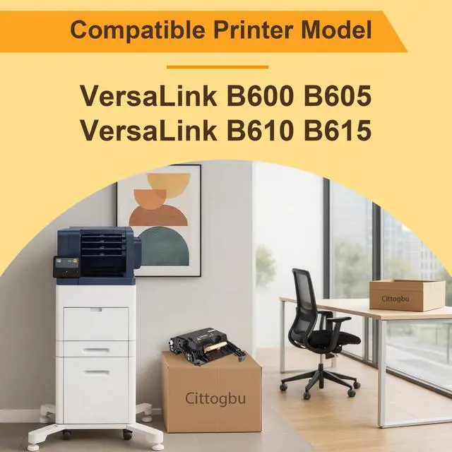 Alt view image 2 of 6 - VersaLink B600 B605 Drum Cartridge 1-Pack Replacement for Xerox 101R00582 Drum Unit for VersaLink B600 B605 B610 B615 Printer